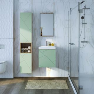 Тумба под раковину Бриклаер Кристалл 4627125417146 50 см фисташковый